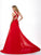 A-Line/Princess Halter Sleeveless Long Chiffon Dresses HEP0003621