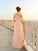 A-Line/Princess One-Shoulder Beading Sleeveless Long Chiffon Dresses HEP0002446