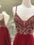 A-Line/Princess Sleeveless Spaghetti Straps Chiffon Floor-Length Beading Dresses HEP0001973