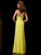 A-Line/Princess Sweetheart Sleeveless Long Chiffon Beading Dresses HEP0003628