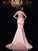 Trumpet/Mermaid Scoop Beading Sleeveless Long Satin Dresses HEP0009150