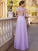 A-Line/Princess Scoop Short Sleeves Floor-Length Beading Chiffon Dresses HEP0003447