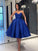 Ball Gown Satin Ruffles Sweetheart Sleeveless Knee-Length Homecoming Dresses HEP0008713