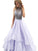 Ball Gown Scoop Sleeveless Floor-Length Beading Organza Dresses HEP0001998