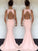Mermaid Jewel Sleeveless Sweep/Brush Train With Ruched Silk like Satin Dresses HEP0002024