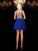 A-Line/Princess Scoop Beading Sleeveless Short Chiffon Dresses HEP0008829