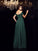 A-Line/Princess Off-the-Shoulder Ruched Sleeveless Long Chiffon Dresses HEP0002226