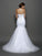Trumpet/Mermaid Sweetheart Pleats Sleeveless Long Net Wedding Dresses HEP0006341