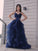 A-Line/Princess Tulle Layers V-neck Sleeveless Floor-Length Dresses HEP0001365