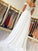A-Line/Princess Sleeveless Off-the-Shoulder Floor-Length Applique Chiffon Dresses HEP0002401
