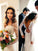 Sheath/Column Long Sleeves V-neck Court Train Applique Lace Wedding Dresses HEP0006431