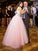 Ball Gown Sleeveless Sweetheart Tulle Floor-Length Beading Plus Size Dresses HEP0002497
