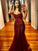 Trumpet/Mermaid Sleeveless Sweetheart Tulle Sequin Floor-Length Dresses HEP0002166