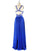A-Line/Princess Sleeveless Sweetheart Chiffon Beading Floor-Length Two Piece Dresses HEP0002398