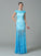 Sheath/Column Scoop Short Sleeves Long Lace Dresses HEP0009256