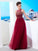 A-Line/Princess Scoop Sleeveless Floor-Length Beading Tulle Dresses HEP0002471