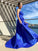 A-Line/Princess V-neck Taffeta Ruffles Sleeveless Asymmetrical Dresses HEP0001661