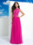 A-Line/Princess Sheer Neck Lace Sleeveless Long Chiffon Dresses HEP0002433