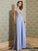 A-Line/Princess Scoop Sleeveless Floor-Length Applique Chiffon Dresses HEP0002687
