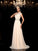 A-Line/Princess Sheer Neck Beading Sleeveless Long Chiffon Dresses HEP0002686