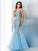 Trumpet/Mermaid Spaghetti Straps Sequin Sleeveless Long Tulle Dresses HEP0002358