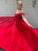 A-Line/Princess Off-the-Shoulder Tulle Applique Sleeveless Floor-Length Dresses HEP0001493