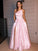 A-Line/Princess Satin Ruffles Sleeveless Strapless Floor-Length Dresses HEP0001534