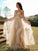 A-Line/Princess Ruched V-neck Sleeveless Floor-Length Dresses HEP0001572