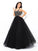 Ball Gown Straps Applique Sleeveless Long Net Quinceanera Dresses HEP0002196