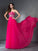 A-Line/Princess Sweetheart Beading Sleeveless Long Chiffon Dresses HEP0002770