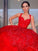 A-Line/Princess Straps Tulle Sleeveless Floor-Length Applique Dresses HEP0001466