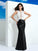Sheath/Column Scoop Paillette Sleeveless Long Lace Dresses HEP0002504